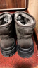强人保暖雪地靴羊皮毛一体户外男靴3515冬季棉靴 JDS011KC 灰色 42 实拍图