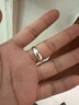 BJYLS999足银戒指女男素圈食指环小众开口纯银尾戒饰品生日礼物送女友 【999足银】极简素圈戒指-女款 实拍图