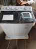 奥克斯（AUX）洗衣机半自动家用双缸双桶大容量小型租房宿舍波轮双杠强力去污省水电 【国补】16.5公斤【洗10+脱6.5终身联保】黑 实拍图