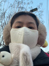 佳睦秋冬保暖口罩骑行防风防寒双面加绒加厚透气男女高颜值3d立体白色 实拍图