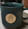 星巴克（Starbucks）墨绿色条纹女神铭牌马克杯340ml咖啡杯陶瓷杯水杯男圣诞礼物 实拍图