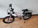 凤凰山地自行车男女变速山地车碟刹青少年儿童自行车学生单车 星际 粉白【变速】后座+LED灯+三刀轮 20寸【适合125-160cm】 实拍图