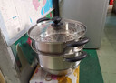 美厨（MAXCOOK）304不锈钢蒸锅 30CM汤锅 二层大容量加厚复底 燃气灶电磁炉通用 实拍图