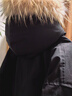京东京造【进口极寒95鹅绒服】羽绒服男外套女冬季新款中长款 曜石黑 3XL 实拍图