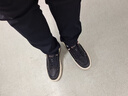百丽厚底增高休闲板鞋男25秋户外套脚工装鞋A2159CM5 黑色 43 实拍图