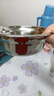 HUYO加厚316不锈钢盆食品级汤盆和面盆厨房洗菜盆圆底打蛋碗水果盆子 316不锈钢加厚盆 直径14cm 实拍图