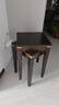 家逸实木凳子家用可叠放小板凳简约餐桌凳椅子创意高凳铜素方凳 实拍图