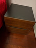 御乐欣实木床头柜卧室2025新款简约床边柜家用小型储物床头收纳柜子 【豪华底座】双抽胡桃色+黑40cm 【实木生态板】 实拍图
