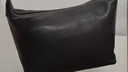 裘真新年礼物【明星推荐】经典hobo包植鞣牛皮腋下通勤休闲饺子女包 黑色-小号 小包/大包 实拍图
