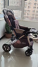 奔昂 婴儿推车可坐可躺轻便避震宝宝折叠婴儿车双向BB童车手推车 升级卡其+一键单手收+可坐躺+可双向推行+四轮高配 实拍图