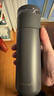 乐扣乐扣（LOCK&LOCK）不锈钢/陶瓷保温杯心仪茶水分离杯大容量水杯泡茶杯送老师送朋友 新款陶瓷覆膜【灰黑色】赠杯刷 支持定制 实拍图