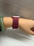 MSSM适用苹果手表表带Apple Watch S11/10硅胶磁吸带iwatch S9/se3/ultra3新年圣诞表带-酒红色 实拍图