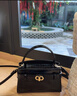 CHARLES&KEITH鳄鱼纹凯莉包手提斜挎婚包包女包生日礼物新年礼物CK2-50270880-1 Black黑色 S 实拍图