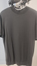 布先生明星同款可机洗毛T羊毛短袖毛衣男士针织打底衫 【小高领】矿石灰 XL (180) 实拍图
