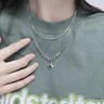 戚小米星芒双层叠戴男士项链男潮锁骨链小众高级感吊坠时尚饰品生日礼物 实拍图