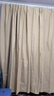 铭聚布艺（MINGJU）窗帘 全遮光窗帘成品窗帘布遮阳帘涤塔夫奶油色挂钩式2.0*2.4单片 实拍图