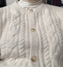 优衣库童装女童souffle yarn舒芙蕾开衫长袖毛衣外套478173 01 乳白色 160 实拍图