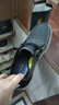 斯凯奇（Skechers）男鞋秋冬一脚蹬乐福鞋帆布鞋厚底低帮休闲商务鞋66387 黑色/BLK 42.5 实拍图