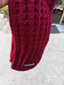 百搭韩版针织毛线红色围巾女2024圣诞冬季高级感新年礼物情侣围脖 针织围巾-酒红色-1个装-保暖 1 实拍图