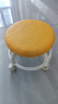 明智一凡滑轮矮凳带万向轮小凳子家用圆型鞋板凳带娃儿童懒人静音靠背椅子 橘色【圆凳】加粗加厚款 实拍图