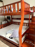 精冠胡桃木 实木儿童上下床双层床组合大人两层上下铺木床高低子母床 梯柜款 上铺宽160下铺宽180 实拍图