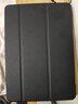 毕亚兹 适用ipad 10.2英寸保护套 2021年9/8/7代 通用苹果平板电脑三折支架 智能休眠保护壳 PB179金刚黑 实拍图