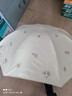 天堂 防紫外线晴雨伞三折 雨伞黑胶防晒太阳伞遮阳晴雨伞 甘酪白 实拍图