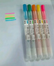 晨光文具 本味5色按动荧光笔 大角度笔夹 考试复习重点标记笔 彩色记号笔 荧光晴朗手账笔 AHM27306 实拍图