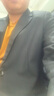罗蒙男士西服套装商务职业正装小西装结婚新郎上班春秋季修身外套 黑色（单件西服） 2XL 实拍图