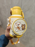 贝亲×miiiiichan儿童保温杯小学生喝水杯双饮杯 316不锈钢 600ML 白熊君-杯套背带 实拍图