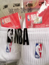 NBA白色袜子男女休闲运动袜春夏网眼透气吸汗棉袜跑步篮球袜6双 实拍图
