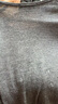 优衣库女装3D精纺美利奴羊毛罗纹圆领针织衫/5分袖480188 07 青灰色 M /160/84A 实拍图
