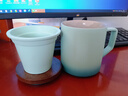 叁旬（sanxun） 知行陶瓷泡茶马克杯带盖过滤水杯女男办公室茶水分离杯子定制 知行马克杯【湖兰釉】 实拍图