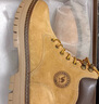 骆驼（CAMEL）王俊凯同款冬加绒户外工装马丁大黄靴男 G122W7757TR 金黄 42 实拍图