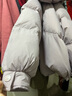 香影白鸭绒紫色羽绒服女短款2025冬季新款时尚小个子连帽休闲外套 紫色 L 实拍图