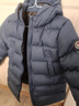 保姆鹅  【风墙】儿童羽绒服宝宝中长款护脸加厚外套保暖童装[NG2664] 藏蓝 130 实拍图