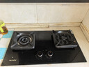Haotaitai天然气家用燃气灶双灶猛火灶5.2KW台式嵌入式定时猛火炉具玻璃鸳鸯灶JZT-ZR02-JD 实拍图