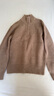优衣库男女装souffle yarn舒芙蕾半拉链针织衫毛衣毛衫478546 32 深米色 XS /160/76A 实拍图
