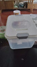 京东物流 家用翻盖装米桶五谷杂粮密封桶防虫防潮食品级密封桶 透明白 22斤 实拍图