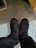3514保暖羊毛布鞋老人鞋套脚款男士爸爸鞋冬季加厚棉鞋 黑色 42  实拍图