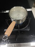 双枪316L不锈钢小奶锅辅食锅汤锅泡面蒸锅燃气电磁炉16cm 实拍图
