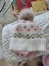 柠檬宝宝儿童帽子男女童毛线护耳帽子围巾手套保暖防风 蜜桃慕斯粉52 实拍图