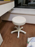 卓博凳子吧台椅升降椅美容凳滑轮凳转椅圆凳椅子BT33米白 实拍图