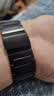 JINGZ适用苹果手表iwatch s10/s11表带纯钛金属ultra3/2钛合金apple watch磁吸9/8/7/6米兰尼斯夏季男女 工字款【黑色】纯钛45/46/44/49mm 实拍图