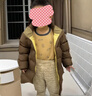 保姆鹅  【风墙】儿童羽绒服宝宝中长款护脸加厚外套保暖童装[NG2664] 可可 120 实拍图