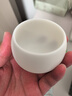 钰铨龙门 羊脂玉瓷素烧主人杯 德化白瓷茶杯功夫茶具陶瓷大号单个喝茶杯 聚福杯-款式四（约110ml) 实拍图