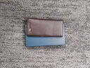 七匹狼（SEPTWOLVES）钱包男士长款真皮2026新款超薄头层牛皮拉链钱夹爸爸皮夹手包卡包 超薄啡金属狼标3A3071032-02 实拍图