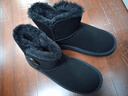 回力女鞋雪地靴女冬季新款加绒保暖棉鞋短靴 0835 黑色｜中筒款 39 实拍图