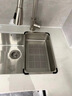 木普森（MUPUSEN）洗碗水槽沥水篮304不锈钢大单水槽置物架沥水篮水池洗菜盆置物架 加厚304不锈钢色-外径40*25cm 实拍图