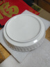 8英寸柳叶盘家用颜值陶瓷餐具菜盘饭盘汤盘深盘中式 4只8英寸柳叶盘 实拍图